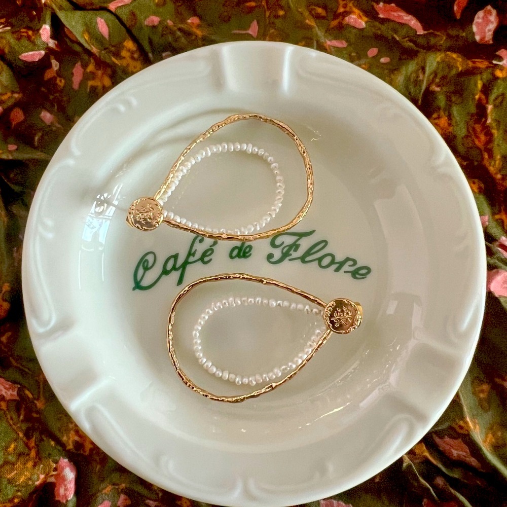 Sezane Inspired Parisian Teardrop Hoop Earrings